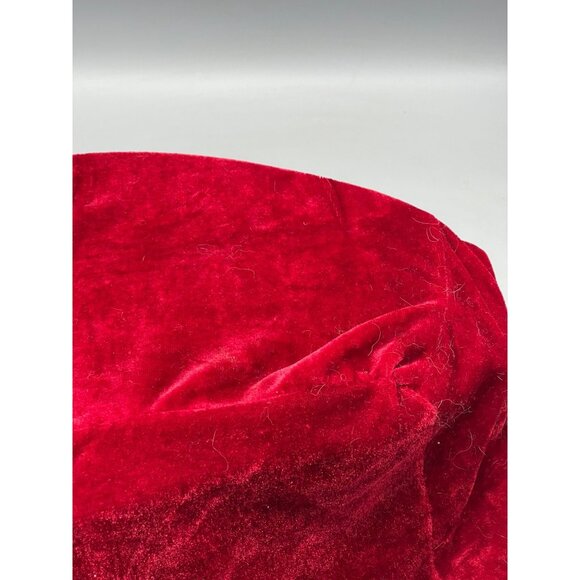 Handmade Christmas cover decor red green velveteen silver sparkle stars READ - Picture 2 of 7